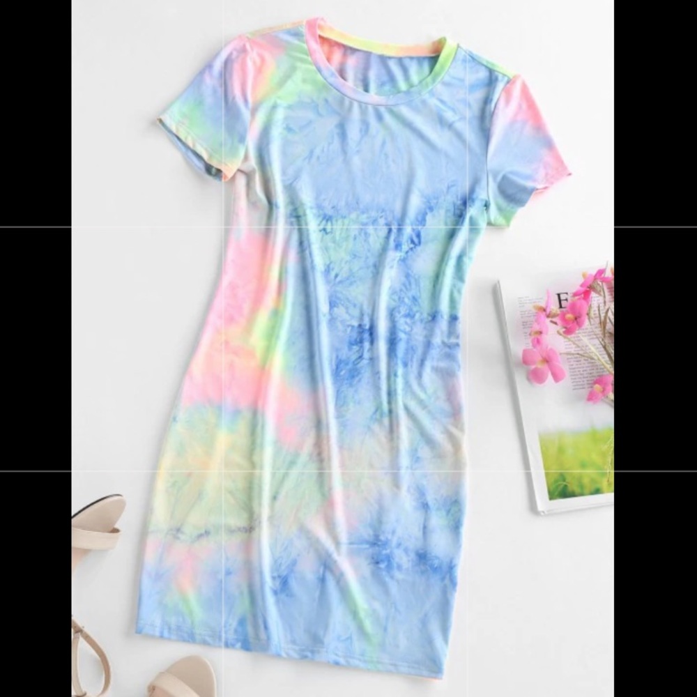 ZAFUL NWT Tie dye bodycon mini dress